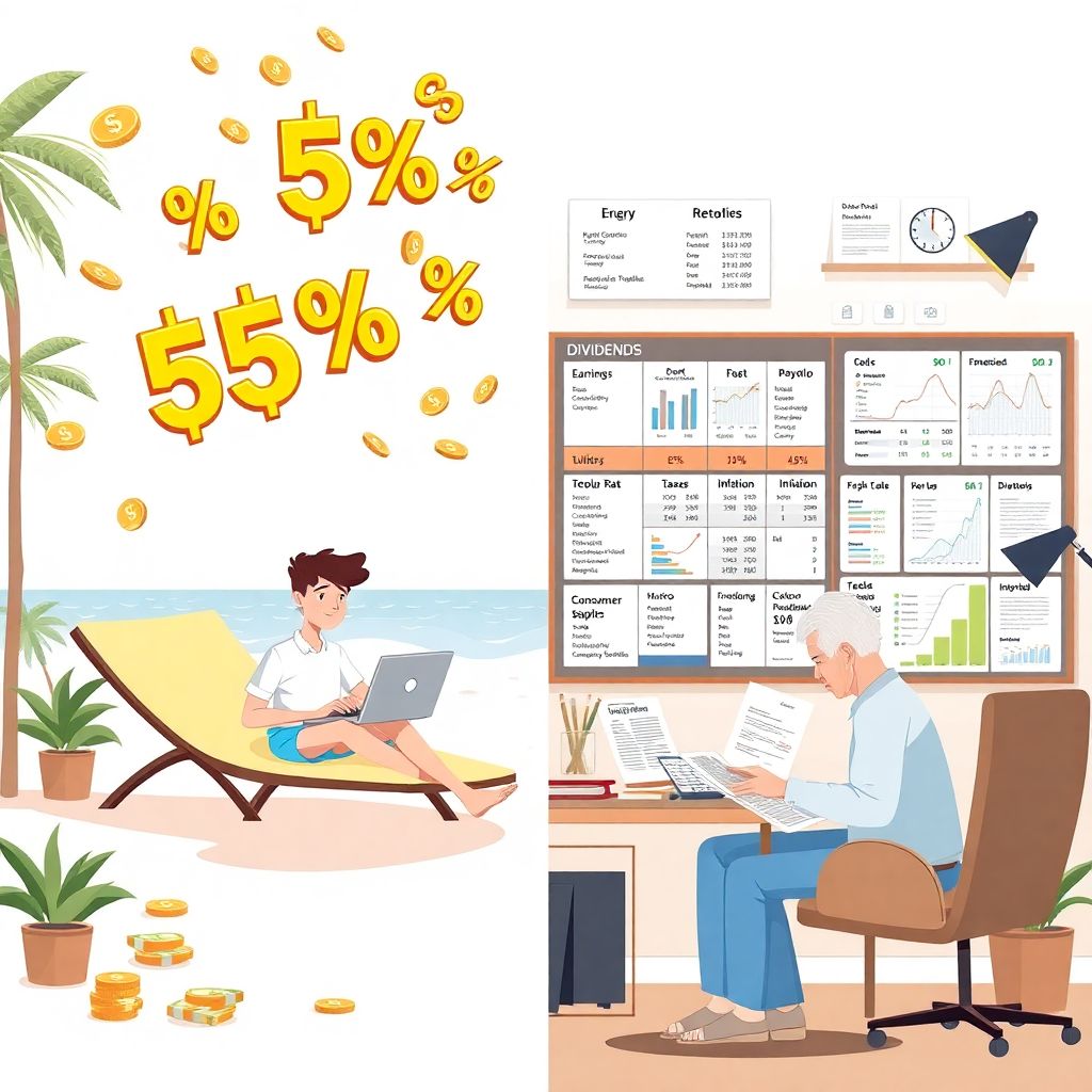 Пассивный доход на дивидендных акциях: реальность против ожиданий инвестора